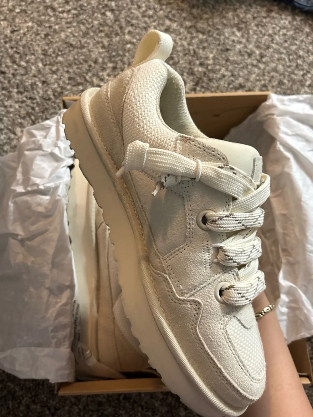 UGG Women's Cream Low-Top Sneakers